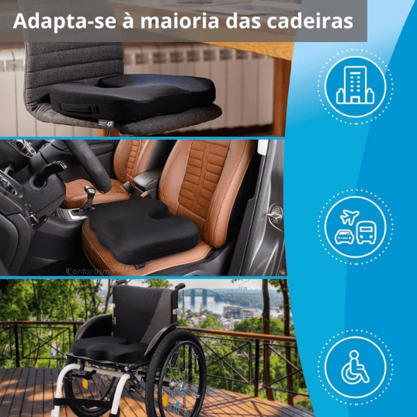 Almofada Ortopédica Postural - Assento gel ultra confortável