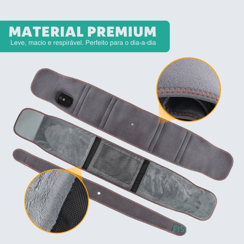 Cinta terapêutica massageadora e aquecimento