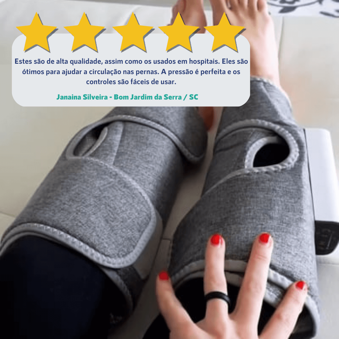 Aparelho deTerapia para pernas inchadas e doloridas