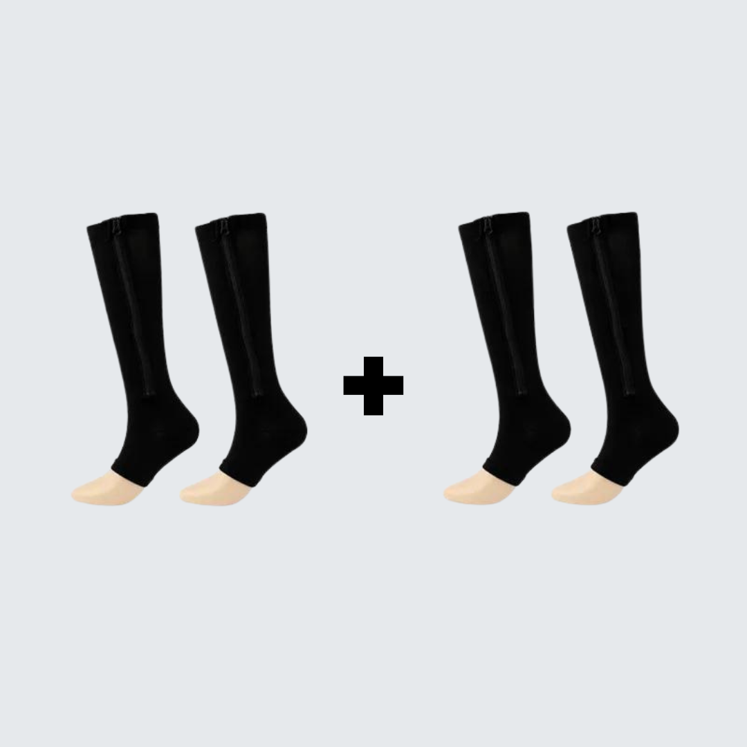 Meia Ortopédica de Compressão com Zíper