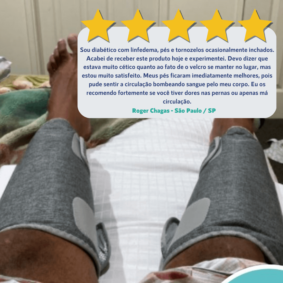 Aparelho deTerapia para pernas inchadas e doloridas