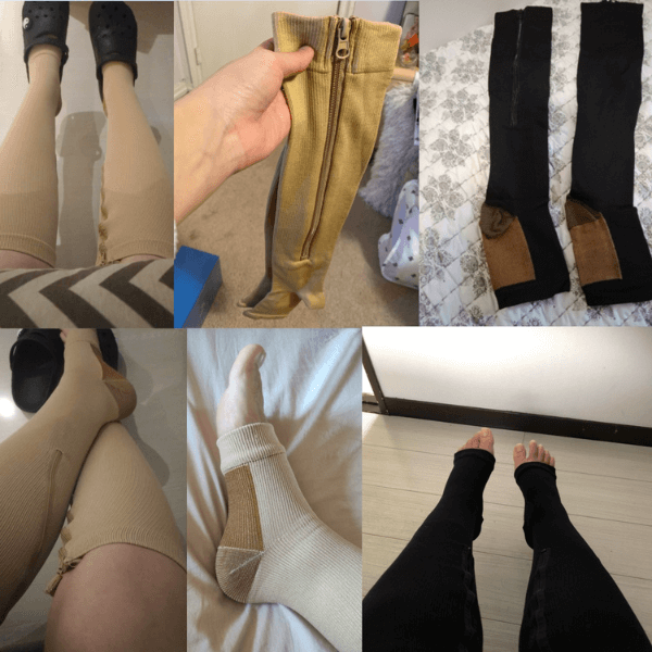 Meia Ortopédica de Compressão com Zíper