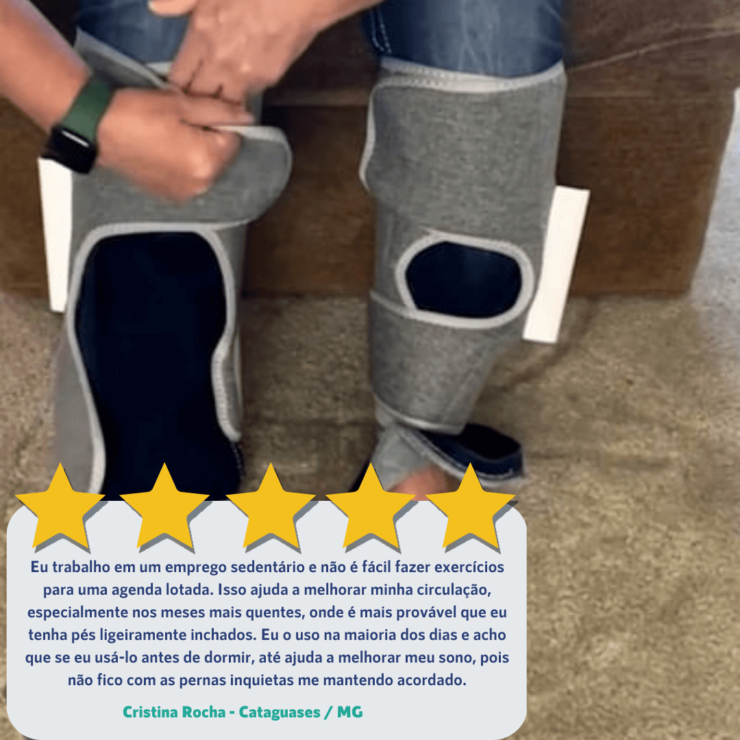 Aparelho deTerapia para pernas inchadas e doloridas