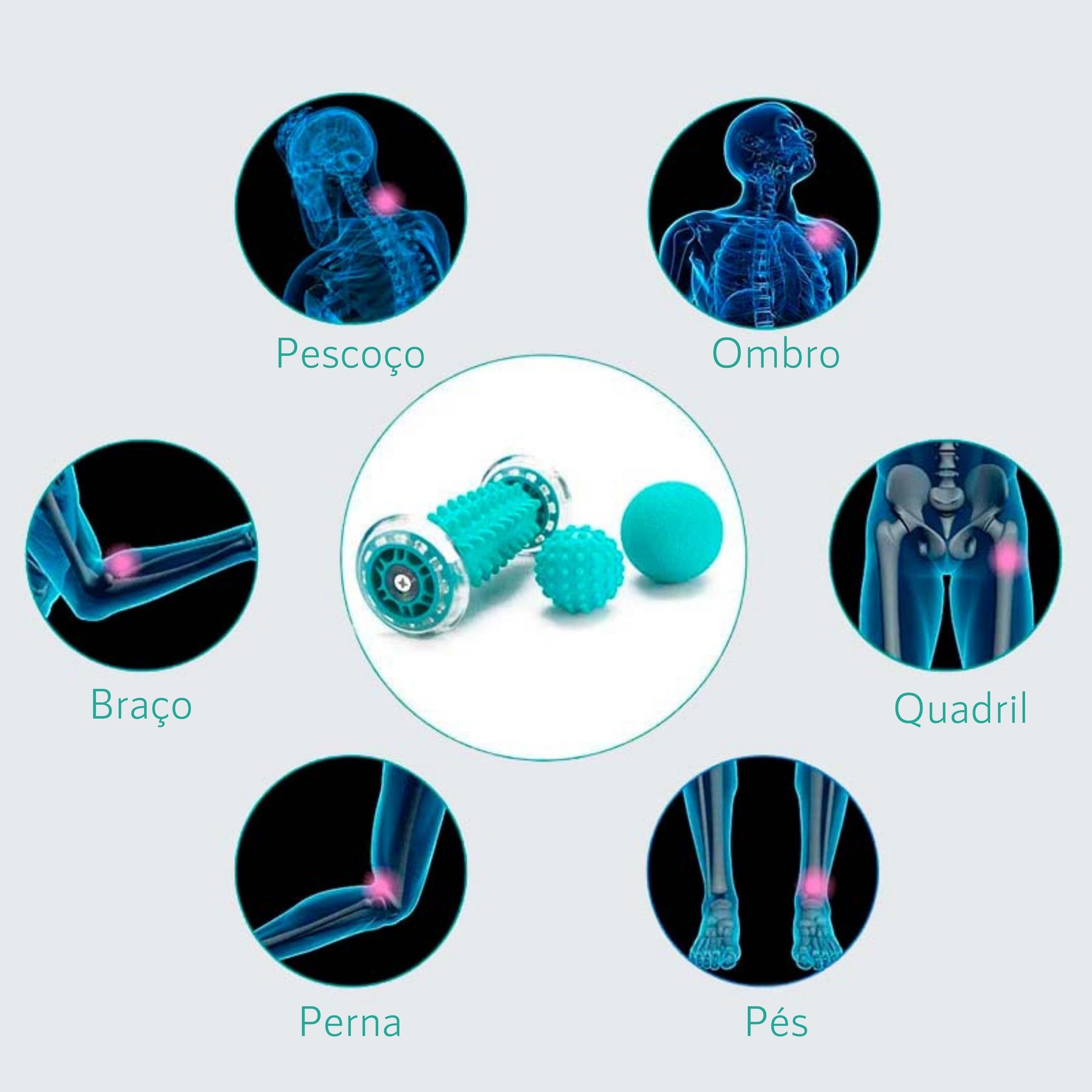 Kit Massageador para Pés