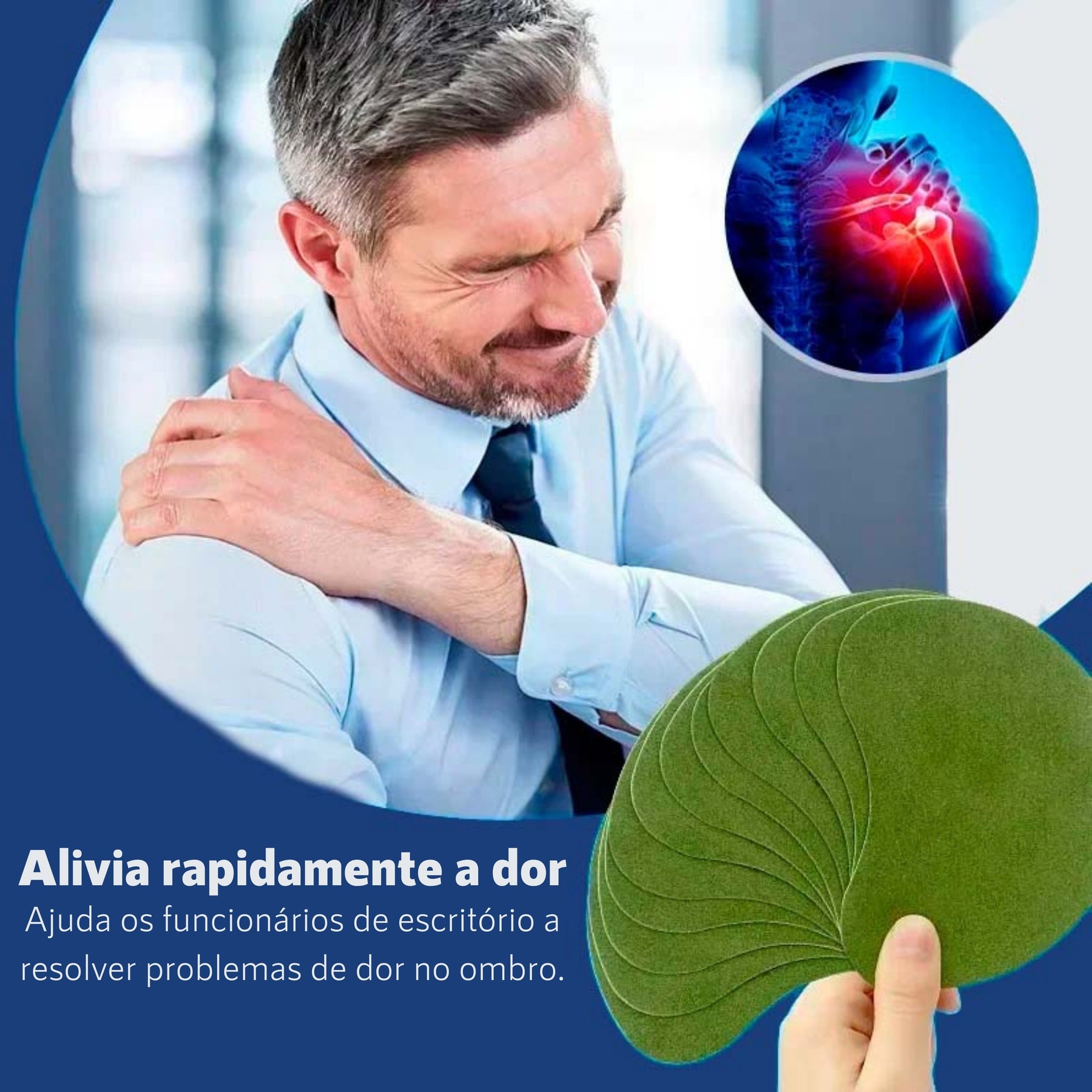 Adesivo Ortopédico para dor nos Ombros (12 Unidades)