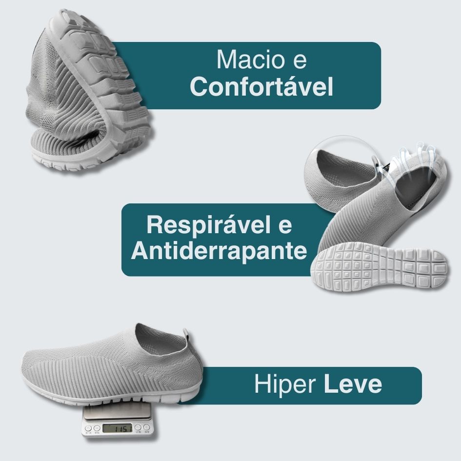 Tênis Nuvem - Leve, seguro e confortável