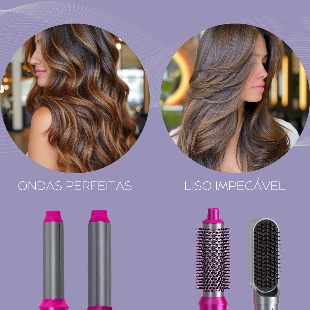 Escova Modeladora 5 em 1 - Hair Pro