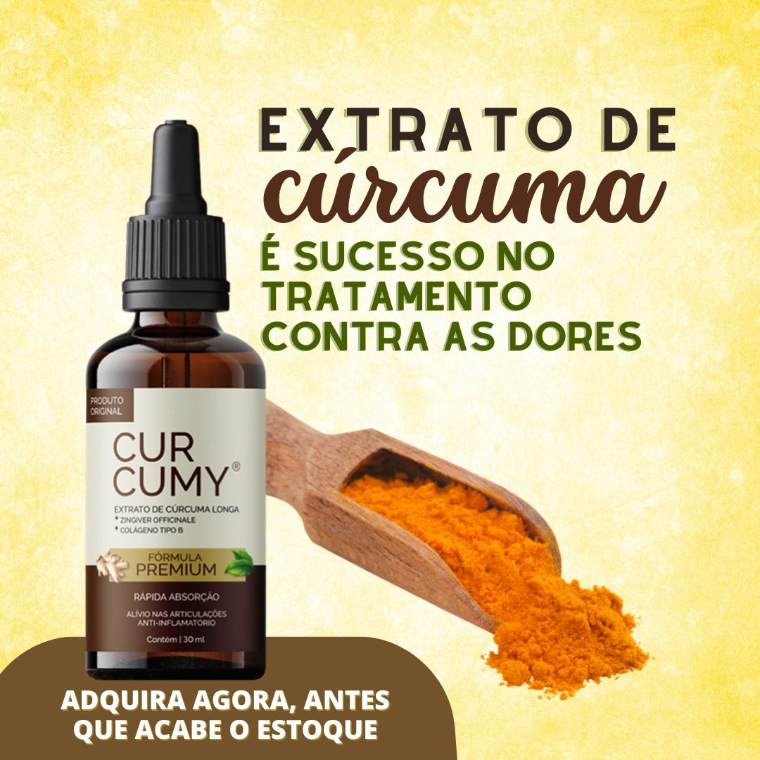 CURCUMY® - Fórmula Avançada para o Combate das Dores - LEVE 3 e PAGUE 2