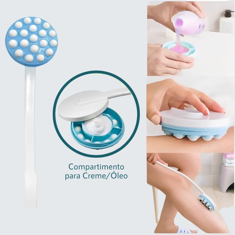 Aplicador de Creme nas Costas com Massagem