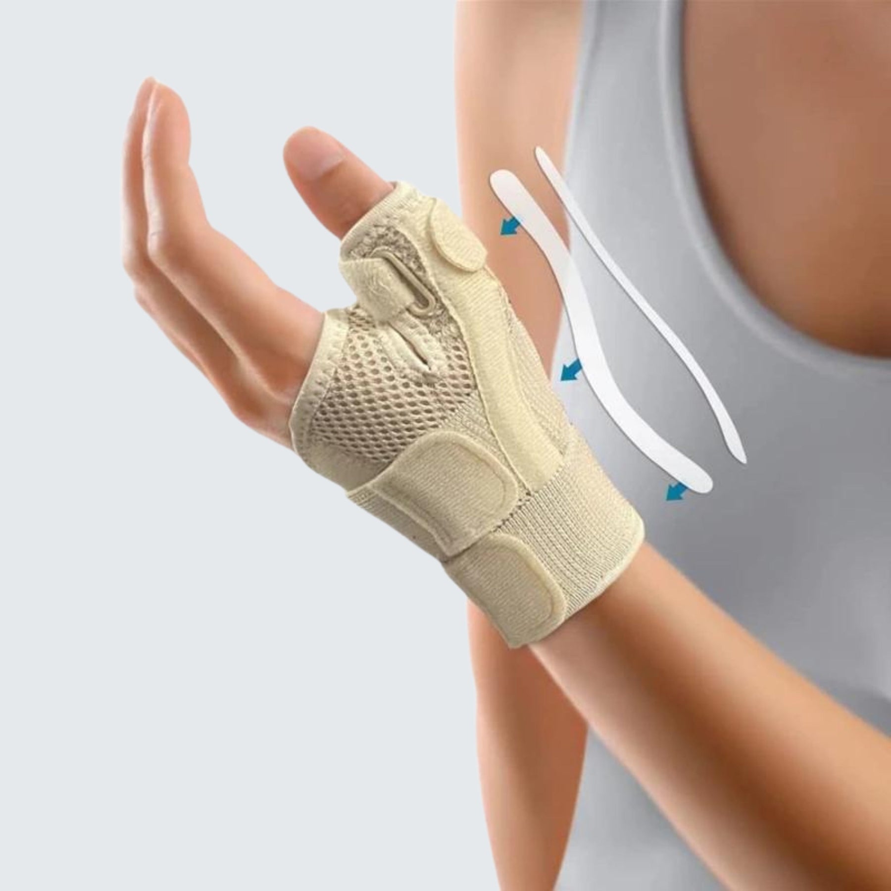 Tala de compressão para mãos
