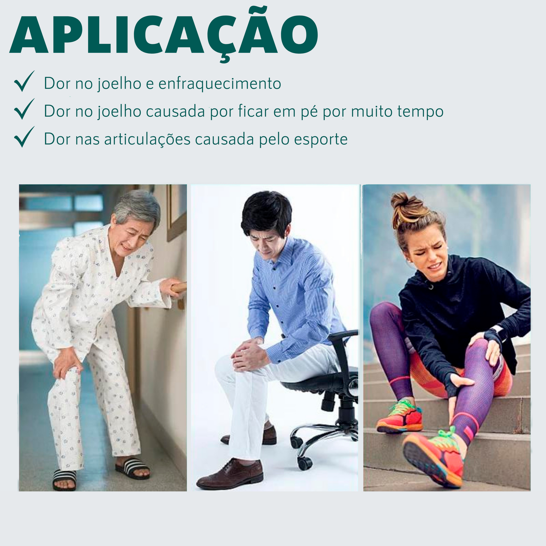 Adesivo para dores no Joelho - Doutor Bem-estar