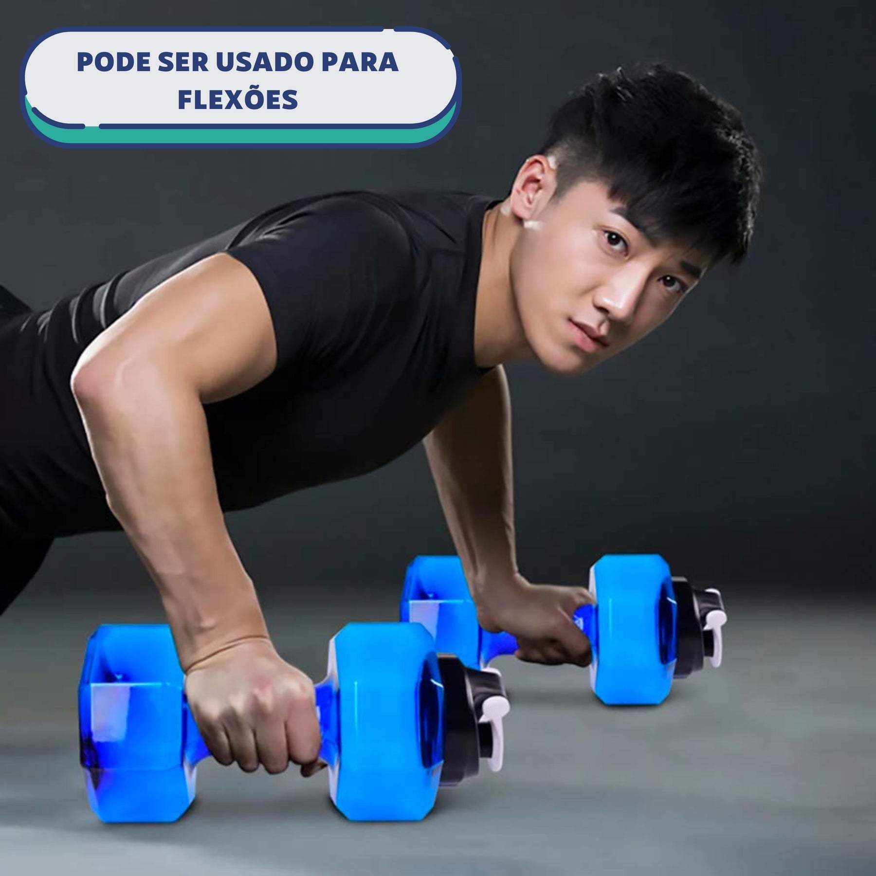 Halter com água exercicio em casa