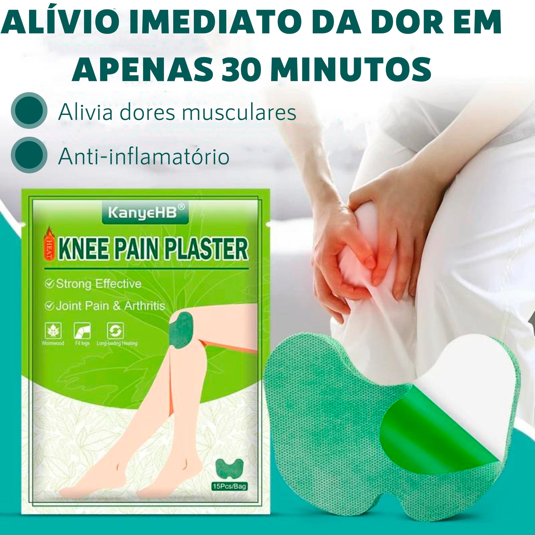 Adesivo para dores no Joelho - Doutor Bem-estar