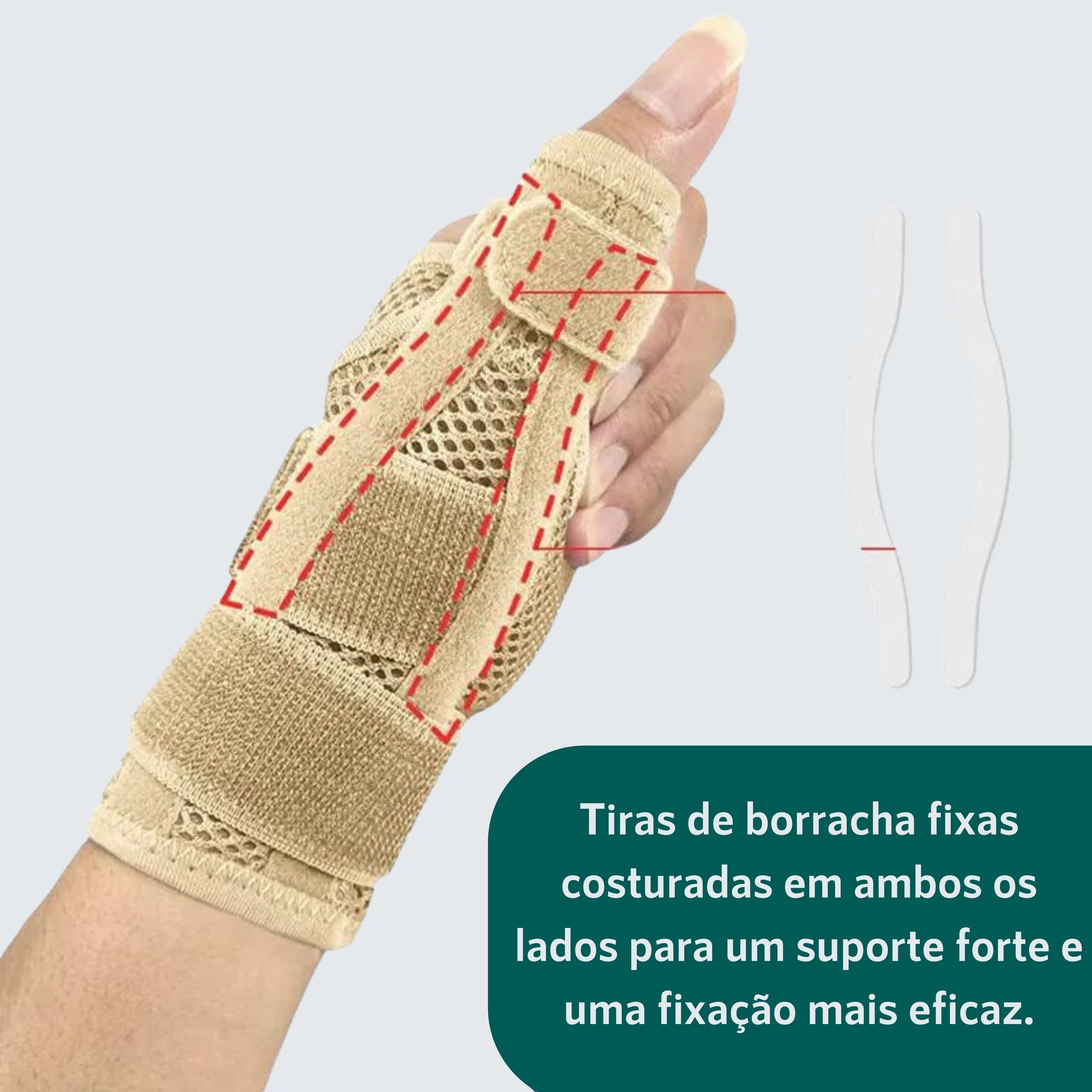 Tala de compressão para mãos